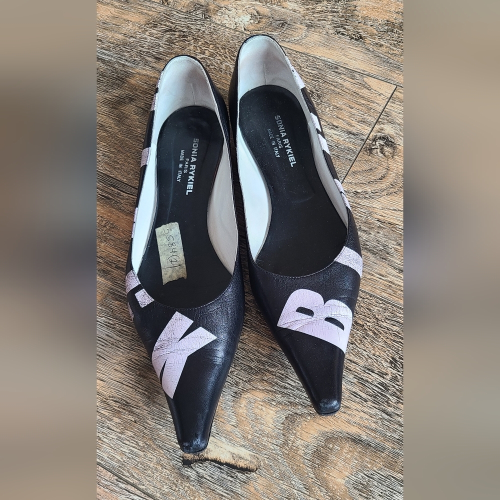 Sonya Rykiel black and white flats